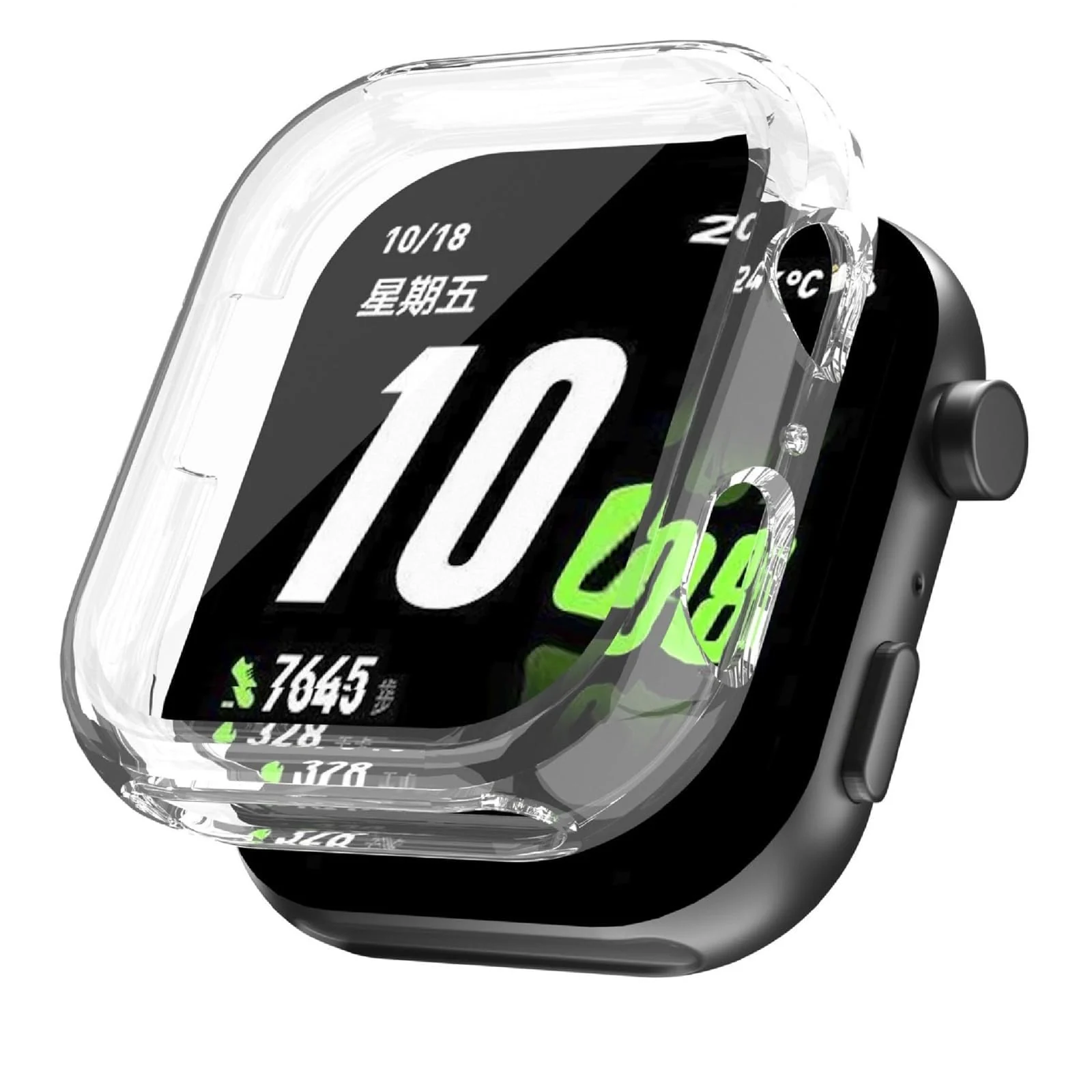DL3 Mobilak Case Compatible with HONOR Choice Watch 2i Case All-Around with Built-in Screen Protector Watch Soft TPU Shockproof Cover Slim Guard Thin Bumper Shell Protector - Clear