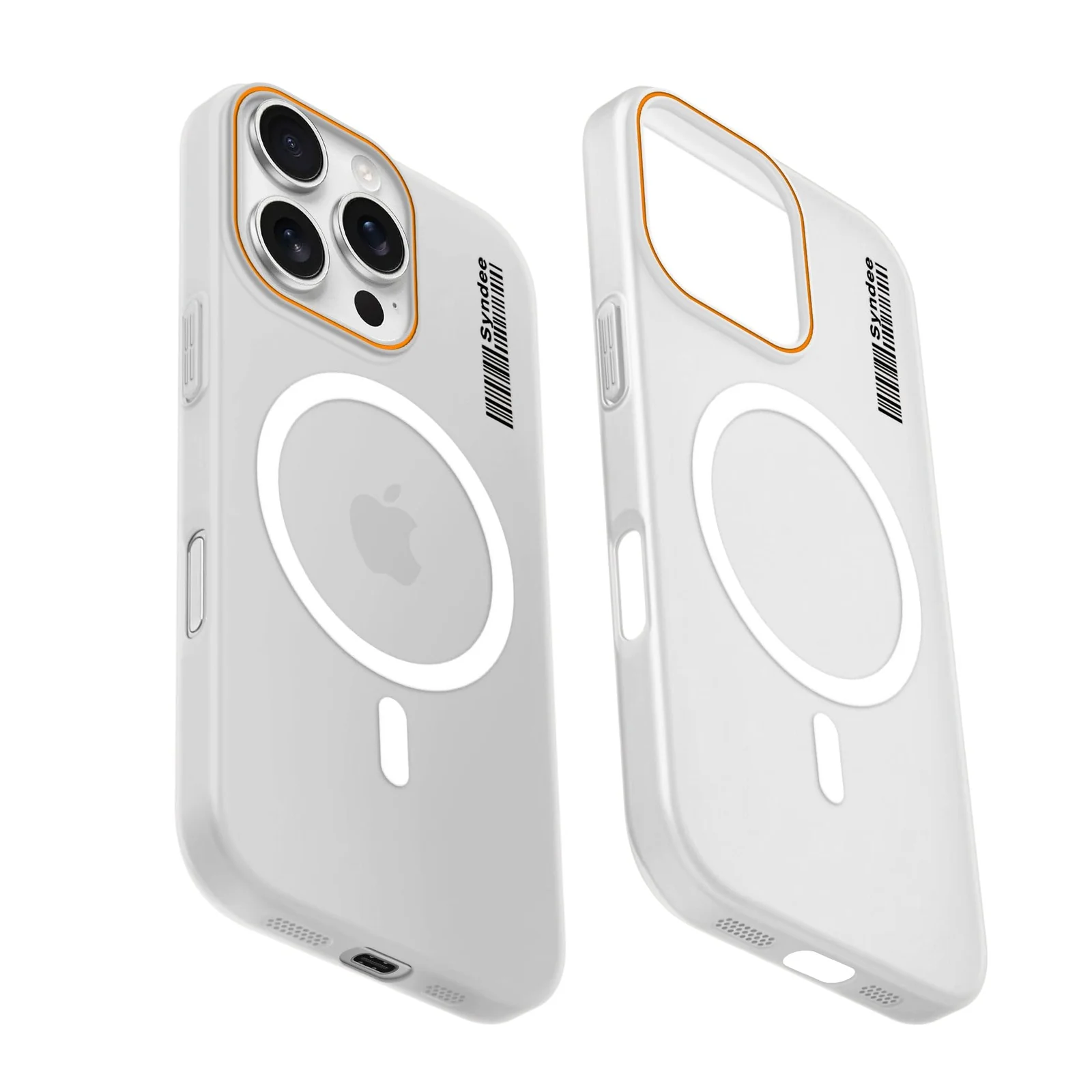 DL3 Mobilak Translucent Matte Case for iPhone 16 Pro Max 6.9-inch, Compatible with MagSafe accessories, Shock-absorbing protection, Integrated ring holder - Clear