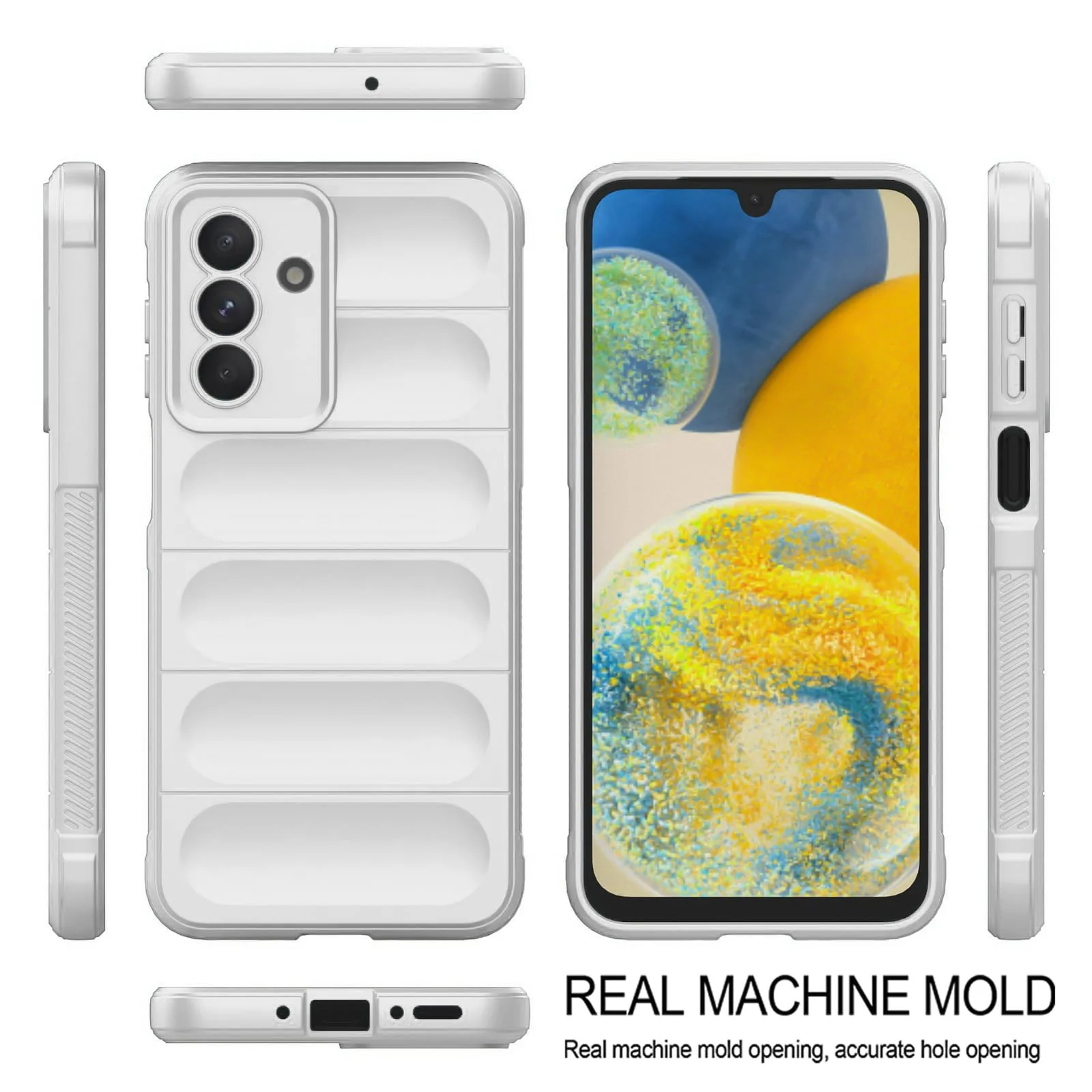 DL3 Mobilak Soft Silicone Protective Case for Samsung Galaxy A26 with Camera Protection and Shockproof Design - White
