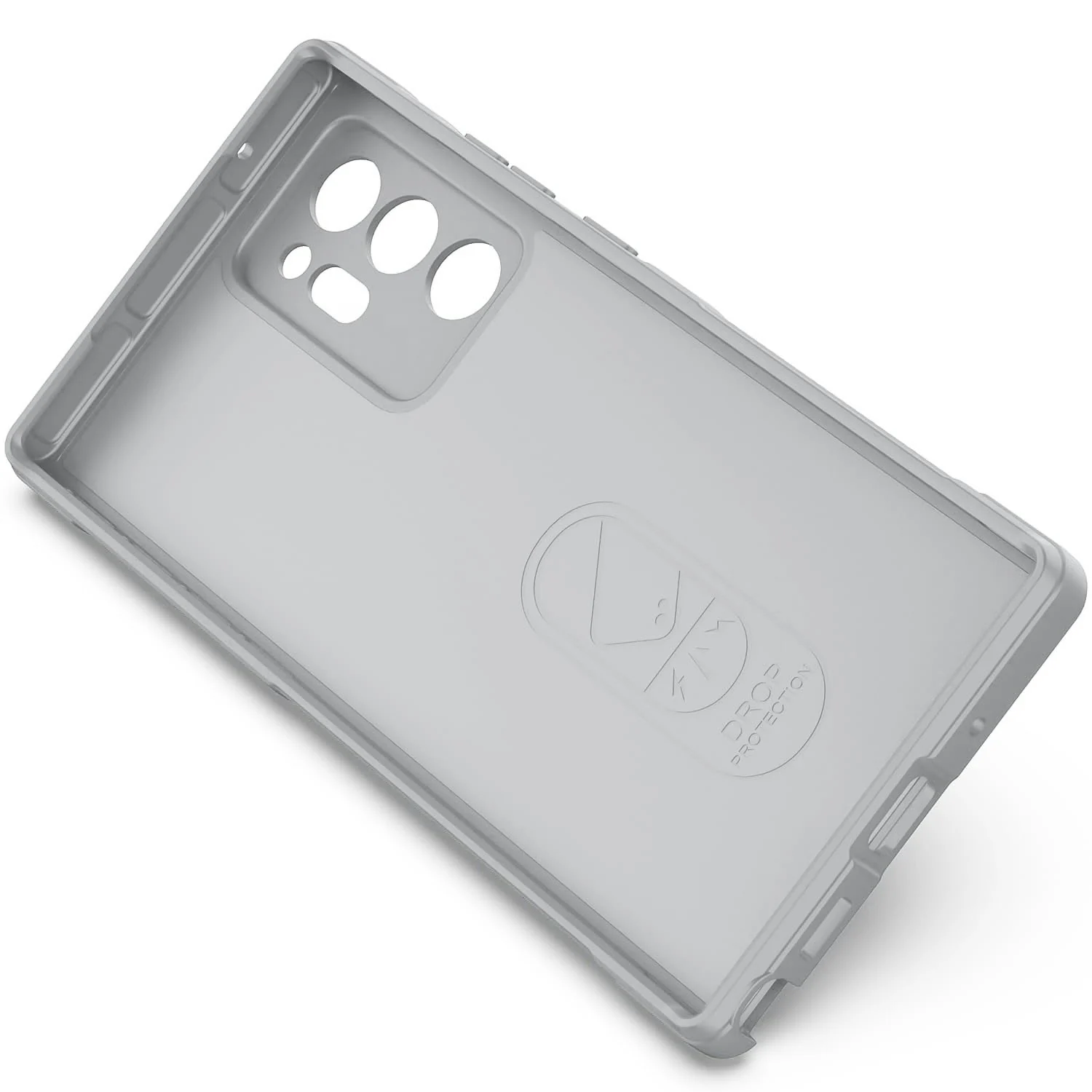 DL3 Mobilak Flexible Silicone and TPU Protective Case with Camera Protection for Samsung Galaxy Note 20 Ultra - Gray