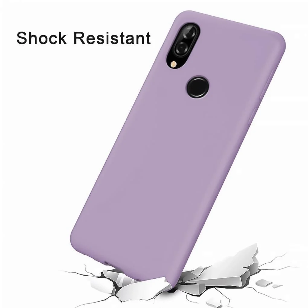 DL3 Mobilak Silicone Protective Case for Huawei nova 3i, Shock-absorbing protection, Scratch-resistant surface, Soft microfiber lining - Lavender