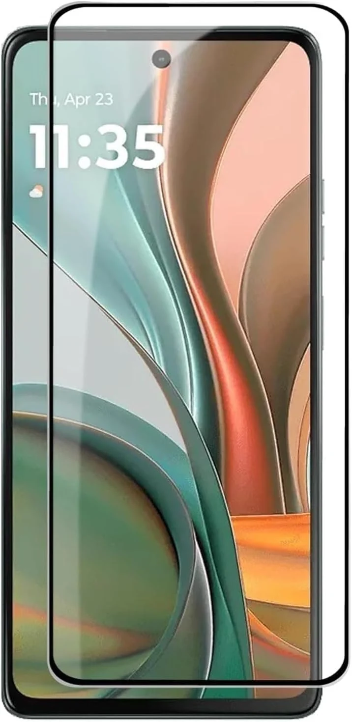 DL3 Mobilak Screen Protector for Motorola Moto G96 5G, Tempered Glass Screen Saver Premium HD Protective, Scratch Resistant, NO-Bubble, 9H Hardness, Full Coverage Film - Clear