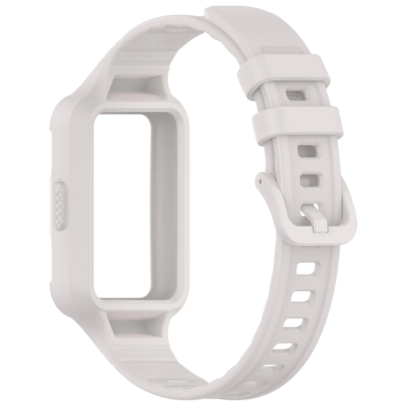 MOBIGON Rugged Silicone Strap with Bumper Case for Huawei Band 11, Stone