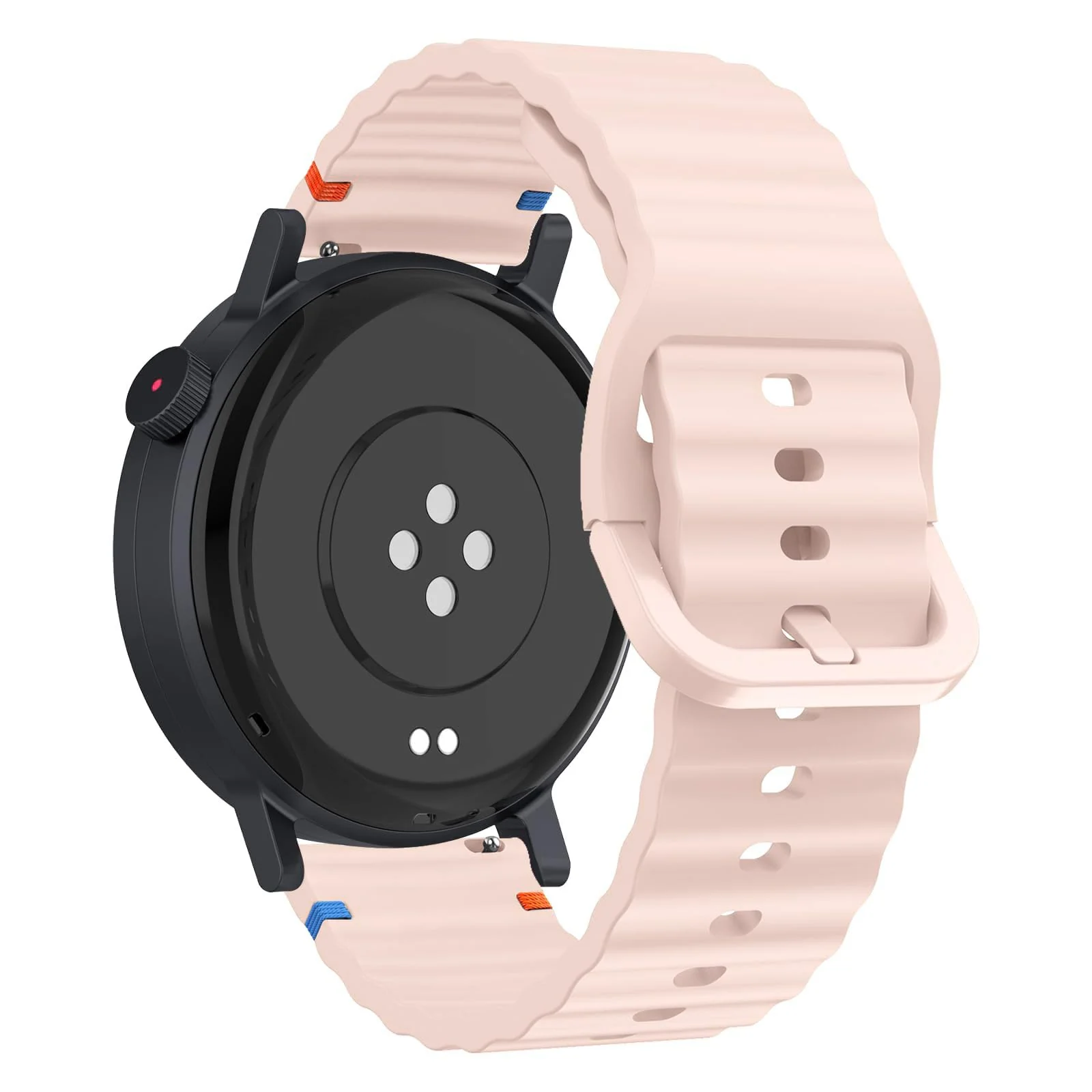 DL3 Mobilak Silicone Sport Band 22MM Strap For Xiaomi Redmi Watch 5 Actie/5 Lite/Samsung Galaxy Watch 3 45mm/Watch 46mm/Gear S3/Huawei watch GT5 GT4 GT3 GT2 GT 46MM/GT2E/GT3 Pro GT 5 Pro - Light Pink