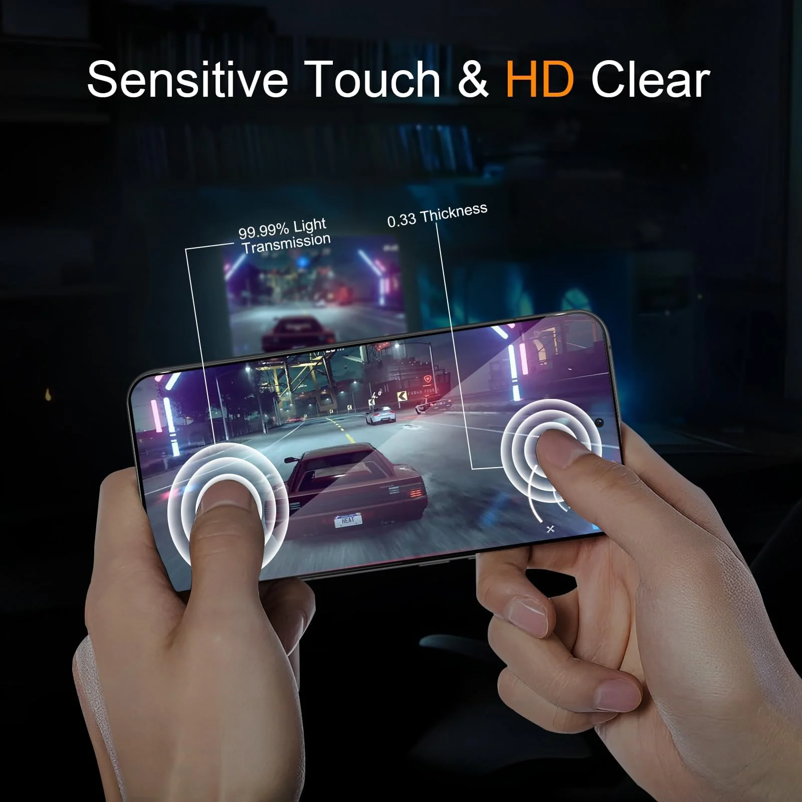 DL3 Mobilak for OPPO Reno 13 5G / OPPO Reno13 5G Tempered Glass Screen Protector, 9H Hardness Anti-Scratch Tempered Glass flim, Case Friendly - Clear