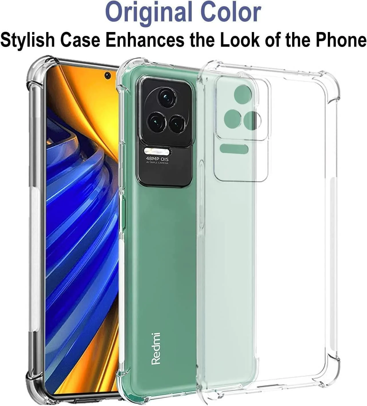 DL3 Mobilak Clear TPU Case for Xiaomi Poco F4, Camera protection, Shock-absorbing protection, Non-slip grip - Clear