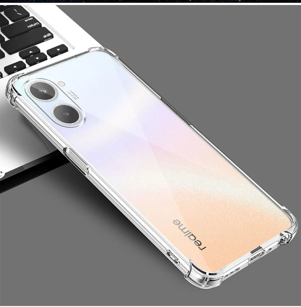DL3 Mobilak Clear TPU Protective Case for (realme 10 4G) with Camera Protection and Shockproof Design - Clear