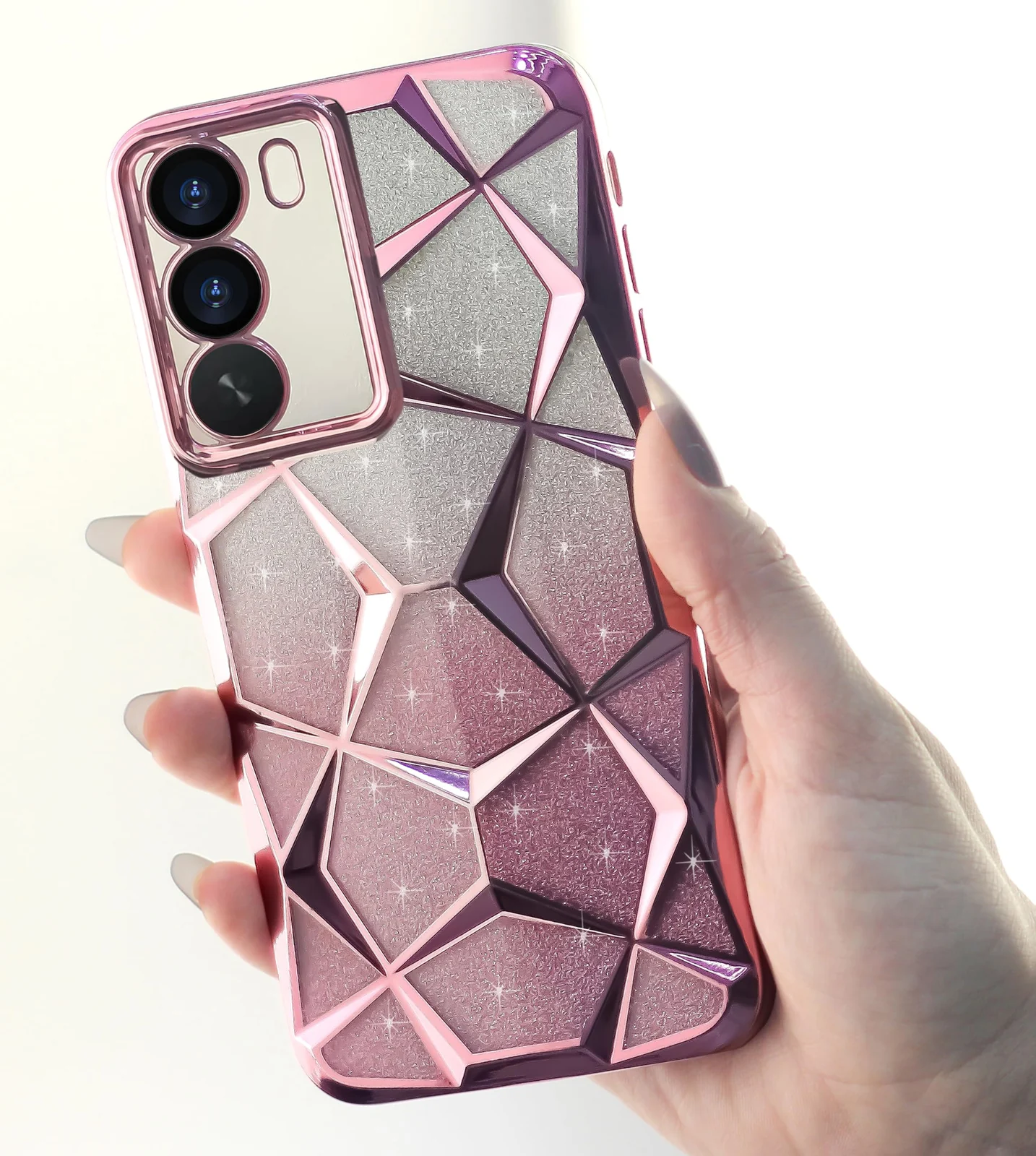DL3 MOBILAK Gradient Glitter TPU Phone Case for Realme C71
