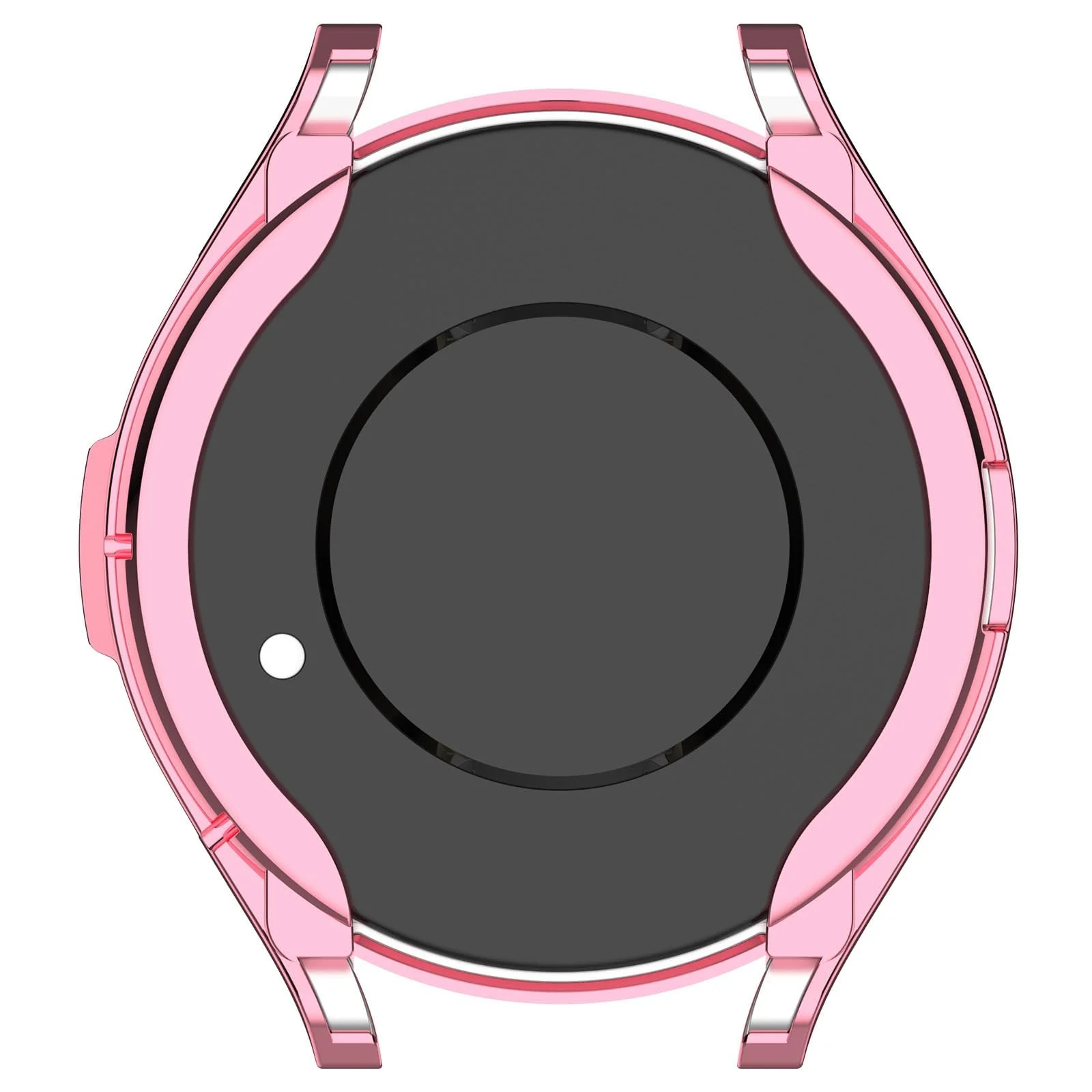 DL3 Mobilak Bumper Case Protector for Samsung Galaxy Watch 6 Classic 43mm, [NO Screen Film] Flexible Lightweight Glossy TPU Edge Case Protective Cover Galaxy Watch 6 Classic 43mm - Pink