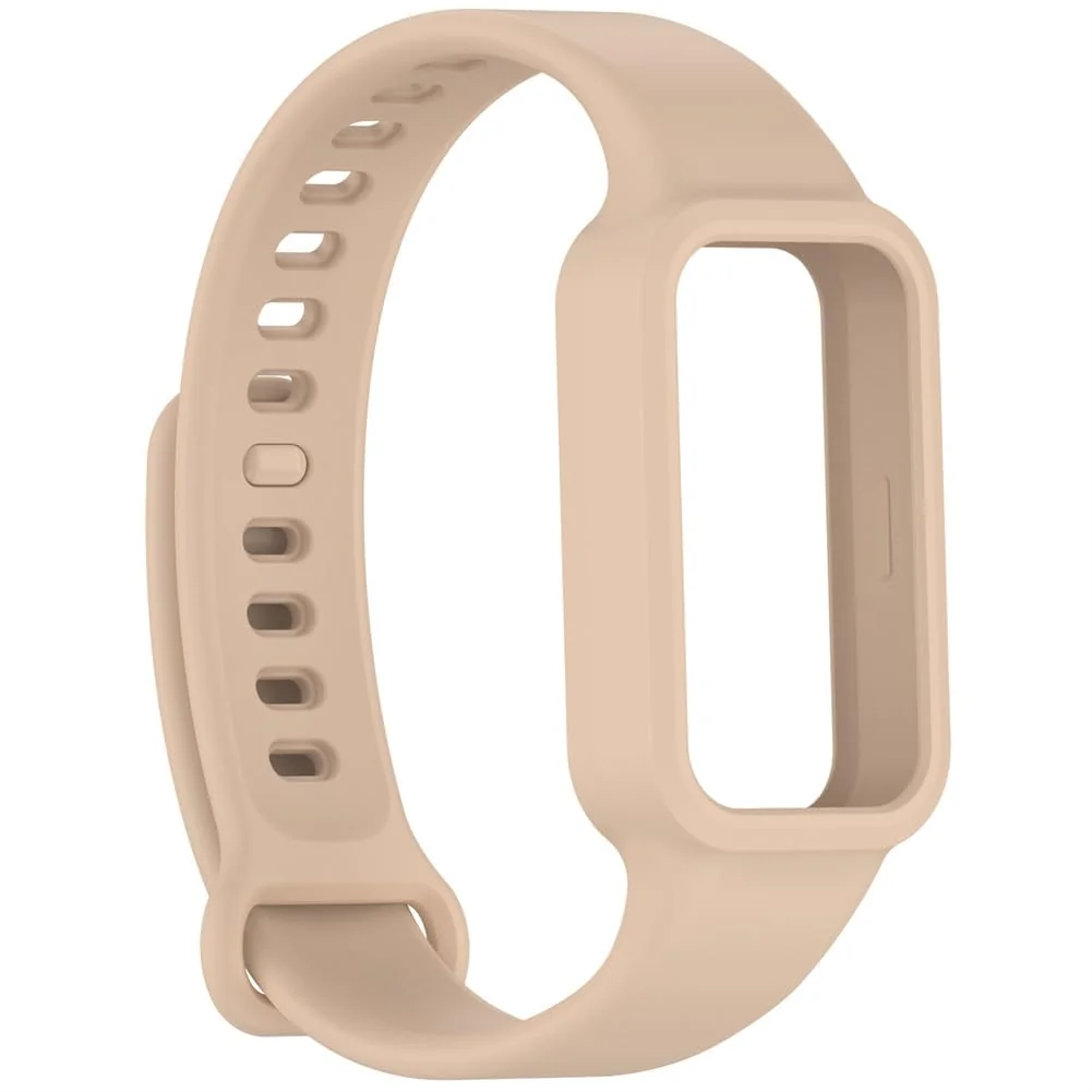 DL3 Mobilak Compatible with Xiaomi Smart Band 9 Active/Xiaomi Redmi Smart Band 3 Replacement Silicone Wrist Strap Bracelet Band Soft And Durable Watch Accessories - Spring Pink