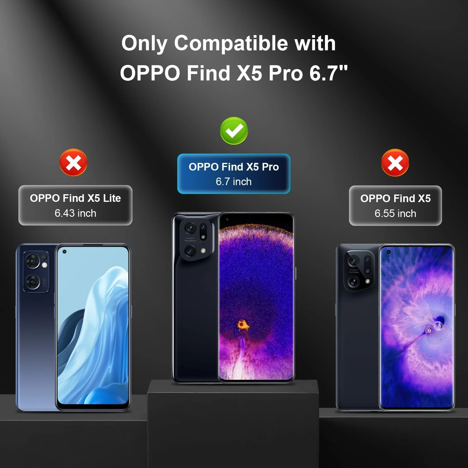 DL3 Mobilak Li-to Screen Protector OPPO Find X5 Pro [Liquid UV Tempered Glass] Full Screen adhesive [Sensitive Touch][Fingerprint Sensor Compatible] HD - Clear