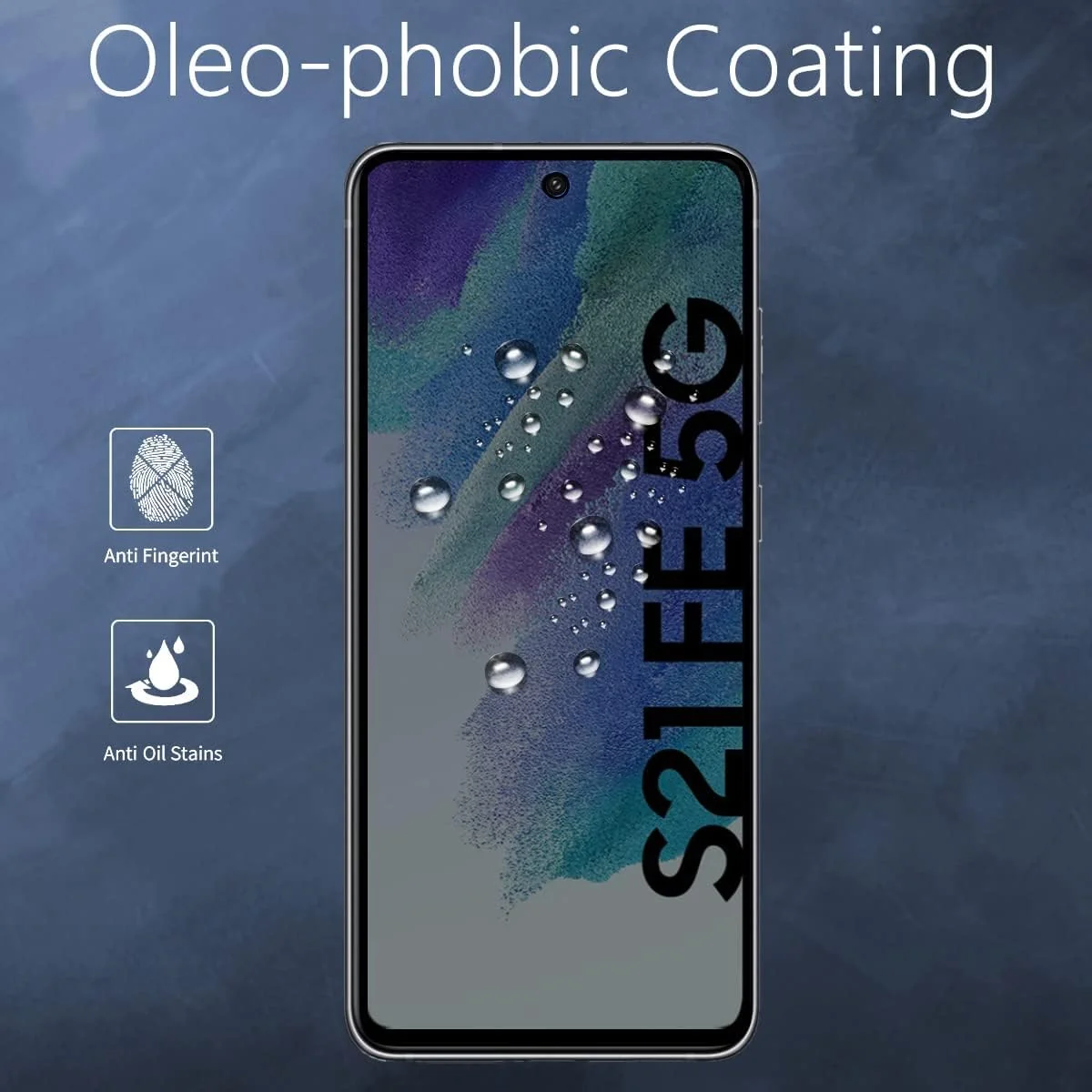 DL3 MOBILAK Anti-Spy 9H Tempered Glass Screen Protector for Samsung Galaxy S21 FE 5G - Black