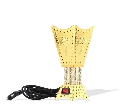Mobigon Arabian Electric Incense Burners metal Vintage Arabic Burner, Middle Eastern Incense Holder- Electric Incense Burner Bakhoor Suitable For Arabian Oud, Home, Hotel Decor - ٍStyle g