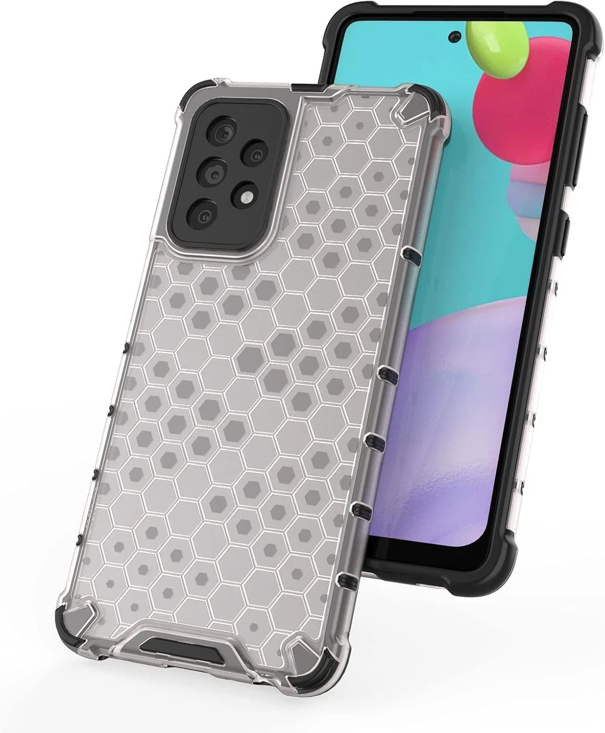 DL3 Mobilak Clear PC and TPU Protective Case for Samsung Galaxy A52S / A52 5G with Shockproof Design - Clear