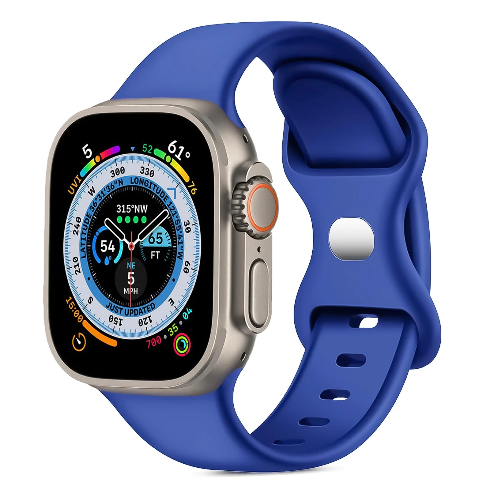 42MM/44MM/45MM/49MM — DL3 Mobilak Bands Compatible with Apple Watch Ultra 49mm 45mm 44mm 42mm 41mm 40mm 38mm, Replacement Soft Silicone Strap for iWatch Ultra 2 Series 9/8/7/6/5/4/3/2/1 SE (A. , 42MM/44MM/45MM/49MM)