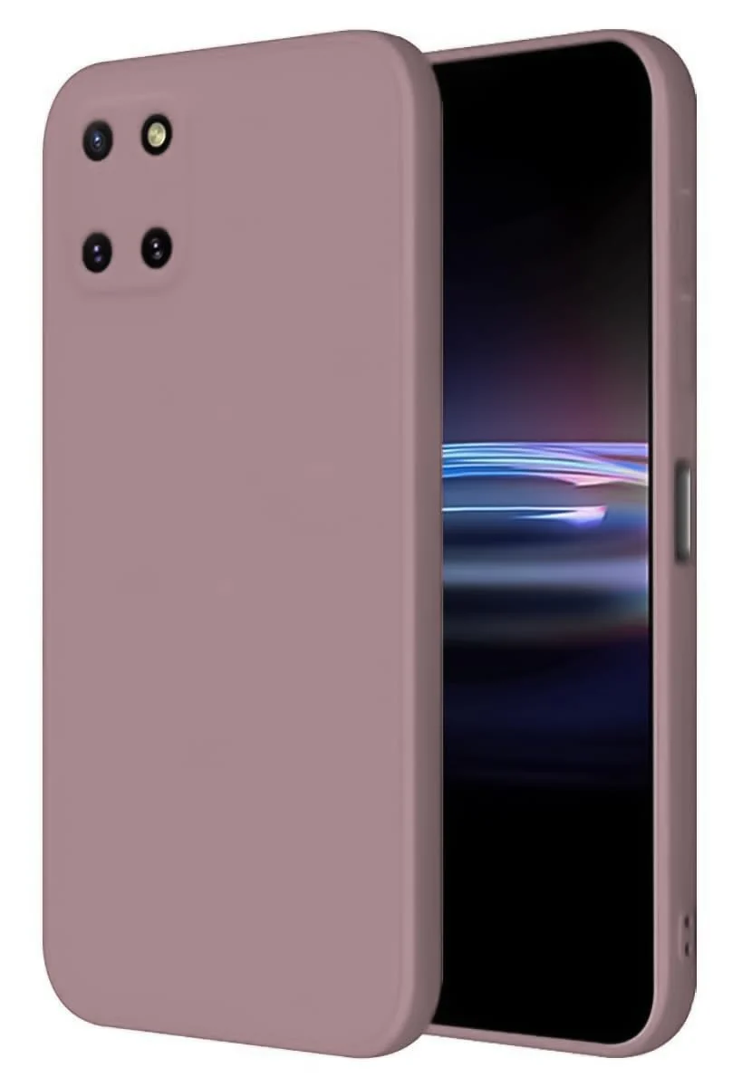 DL3 Mobilak Liquid Silicone Protective Case for Samsung Galaxy Note 10 Lite with Microfiber Lining and Shockproof Design - Cashmere