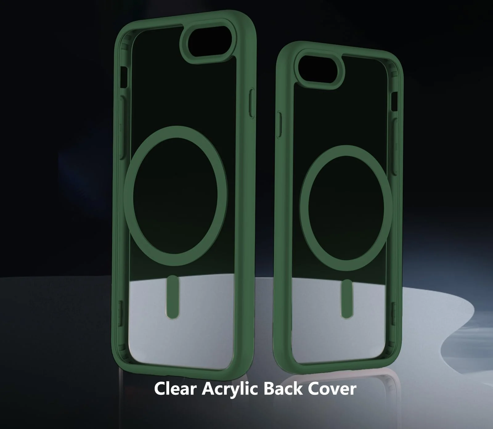 DL3 Mobilak Clear MagSafe-Compatible TPU Case for iPhone 7 Plus | iPhone 8 Plus - Green