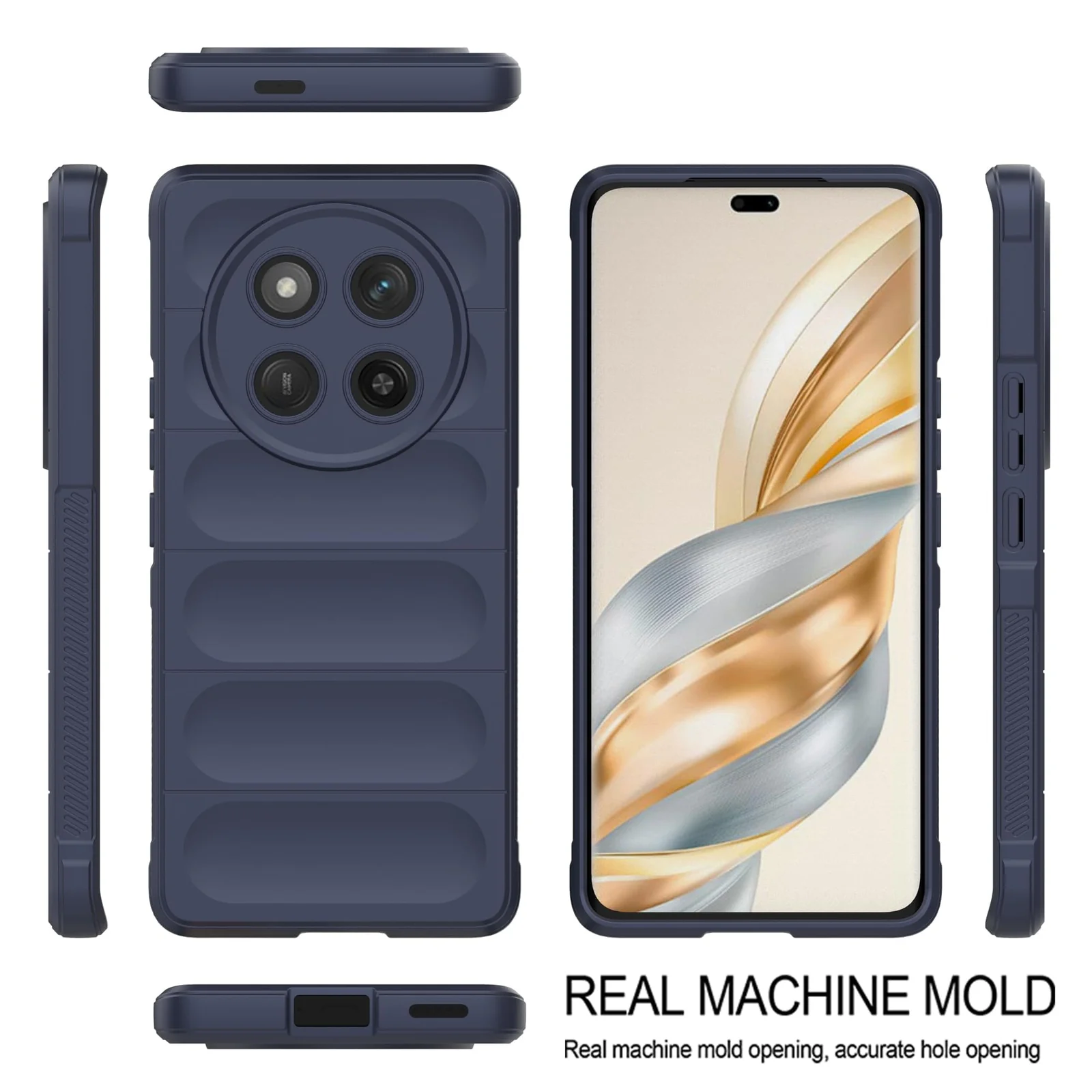 DL3 Mobilak Flexible Silicone and TPU Protective Case with Camera Protection for Honor X9C - Blue