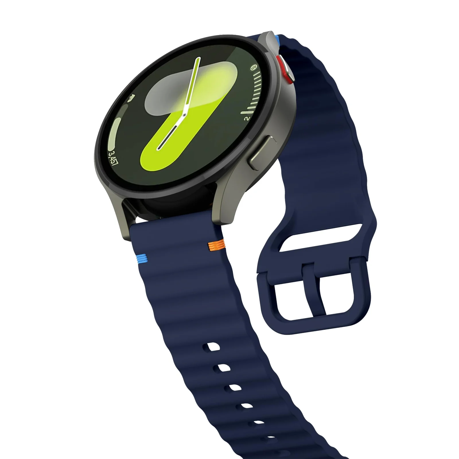 DL3 Mobilak 18m Strap for Huawei Watch GT 6 41mm/GT 5 Pro 42 mm/GT5 41mm/GT4 41 mm/Huawei Watch 5 42mm, 18 mm Silicone Sport Armband Replacement Bracelet for Venu 2S/3S/Vivomove 3S/4S - Navy Blue