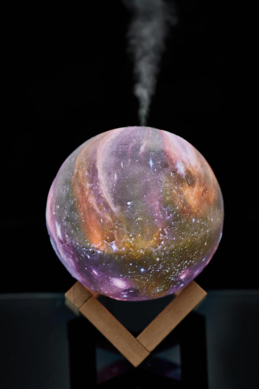 Mobigon 880ML Air Humidifier 3D Moon Lamp light Diffuser Aroma Essential Oil USB Ultrasonic Humidificador Night Mist Purifier - Multy Color 2