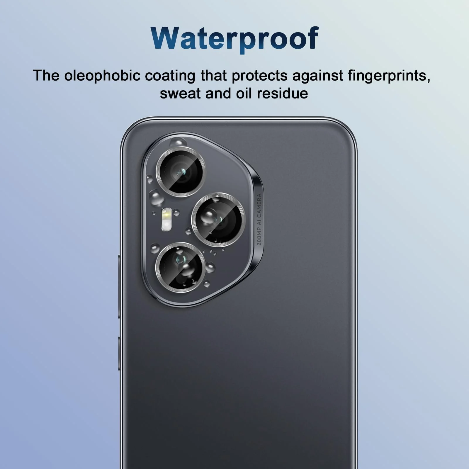 DL3 Mobilak Camera Lens Protector for Honor 400 Pro 5G Accessories, 9H Tempered Glass Metal Individual Ring Camera Cover Screen Protector, Case Friendly, Anti Scratch - Silver