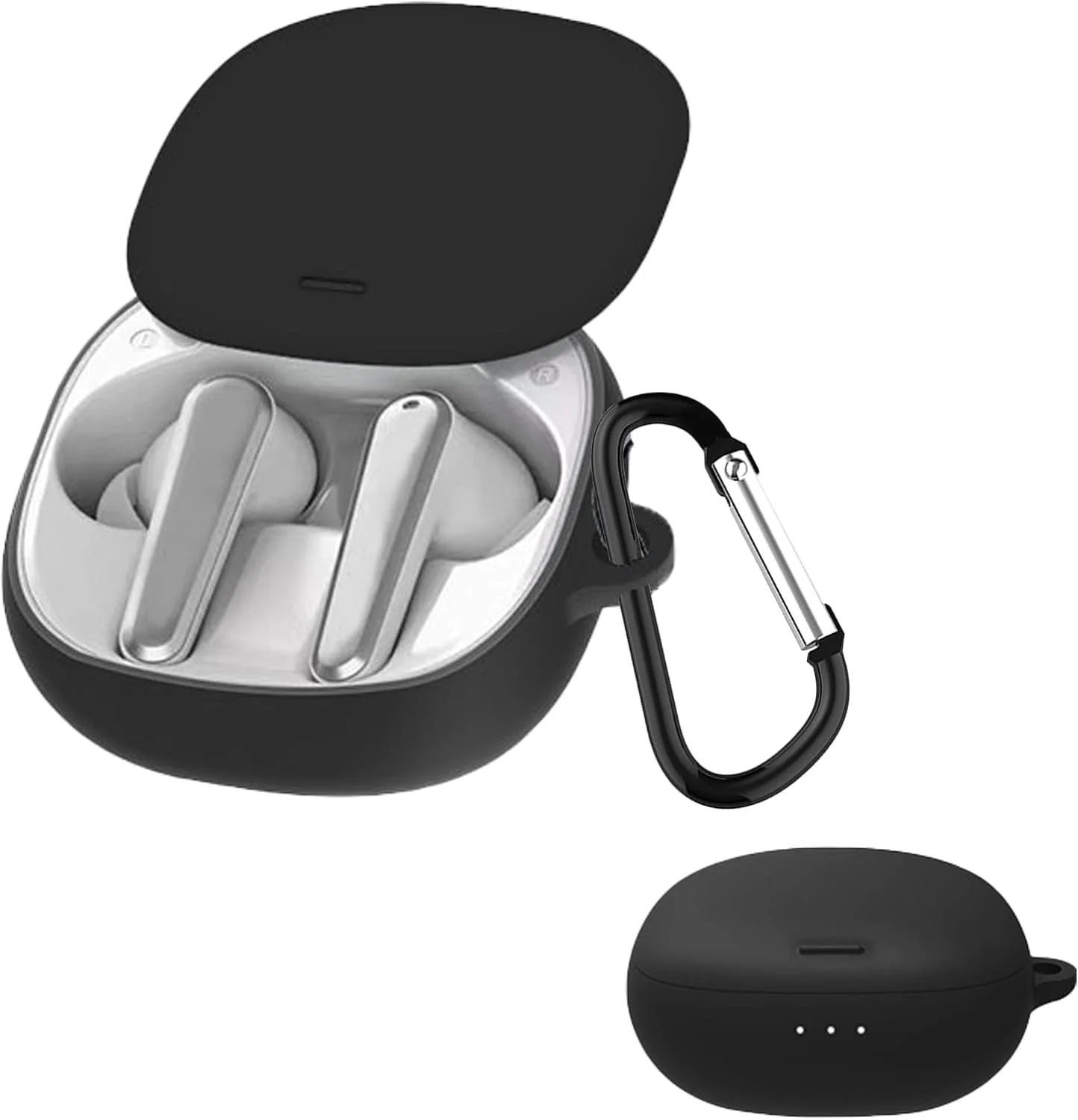 DL3 Mobilak Silicone Case Compatible with Soundcore Liberty Air 2 Pro Earbuds, Soft Silicone Protective Case Cover, Shockproof Sleeve with Carabiner