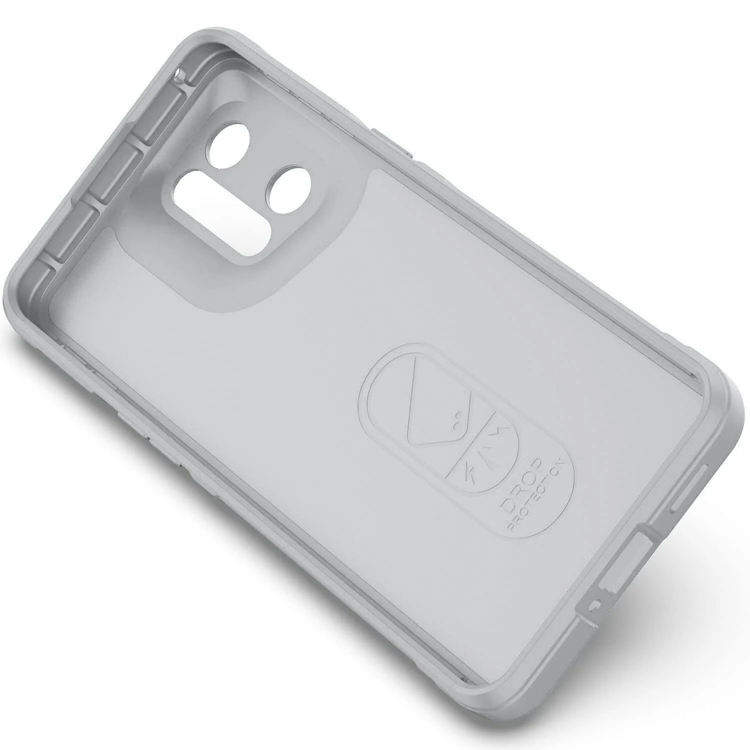 DL3 Mobilak Soft Silicone Protective Case for OPPO Find X5 with Camera Protection and Shockproof Design - Gray