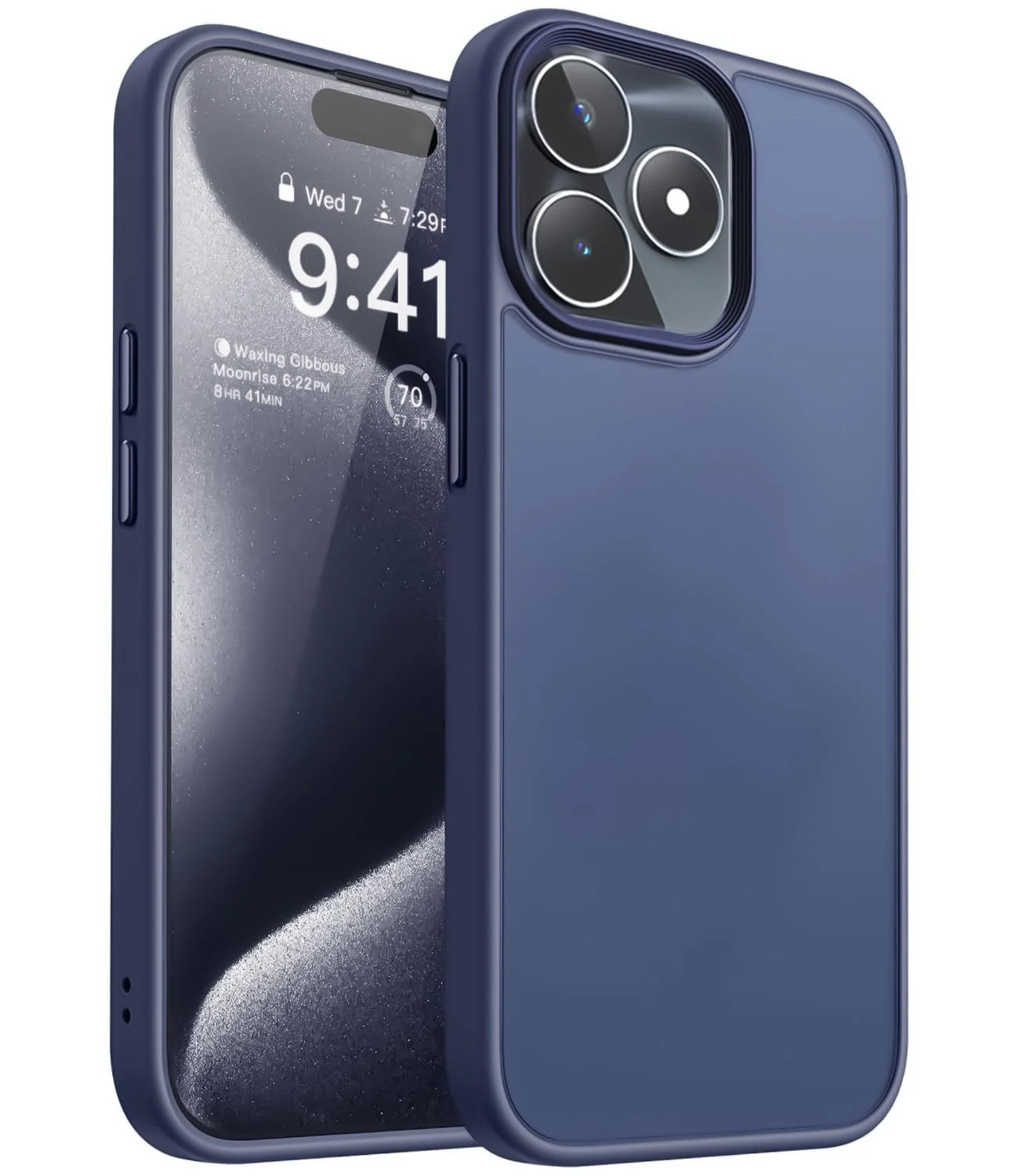 Dl3 Mobilak Matte Case for Realme C51 / Realme C53, Shockproof Drop Protection, Frosted Translucent Matte Back Phone Cover, Anti-Fingerprint (Desert Brown)