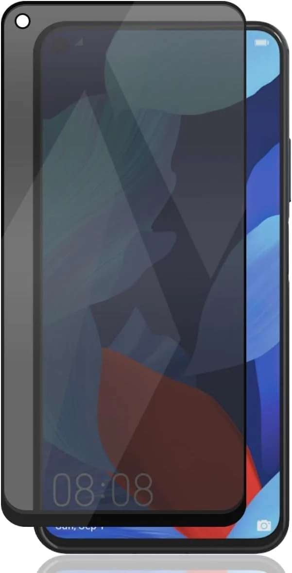 DL3 Mobilak Privacy Full Glass Screen Protector For huawei nova 7i - Black
