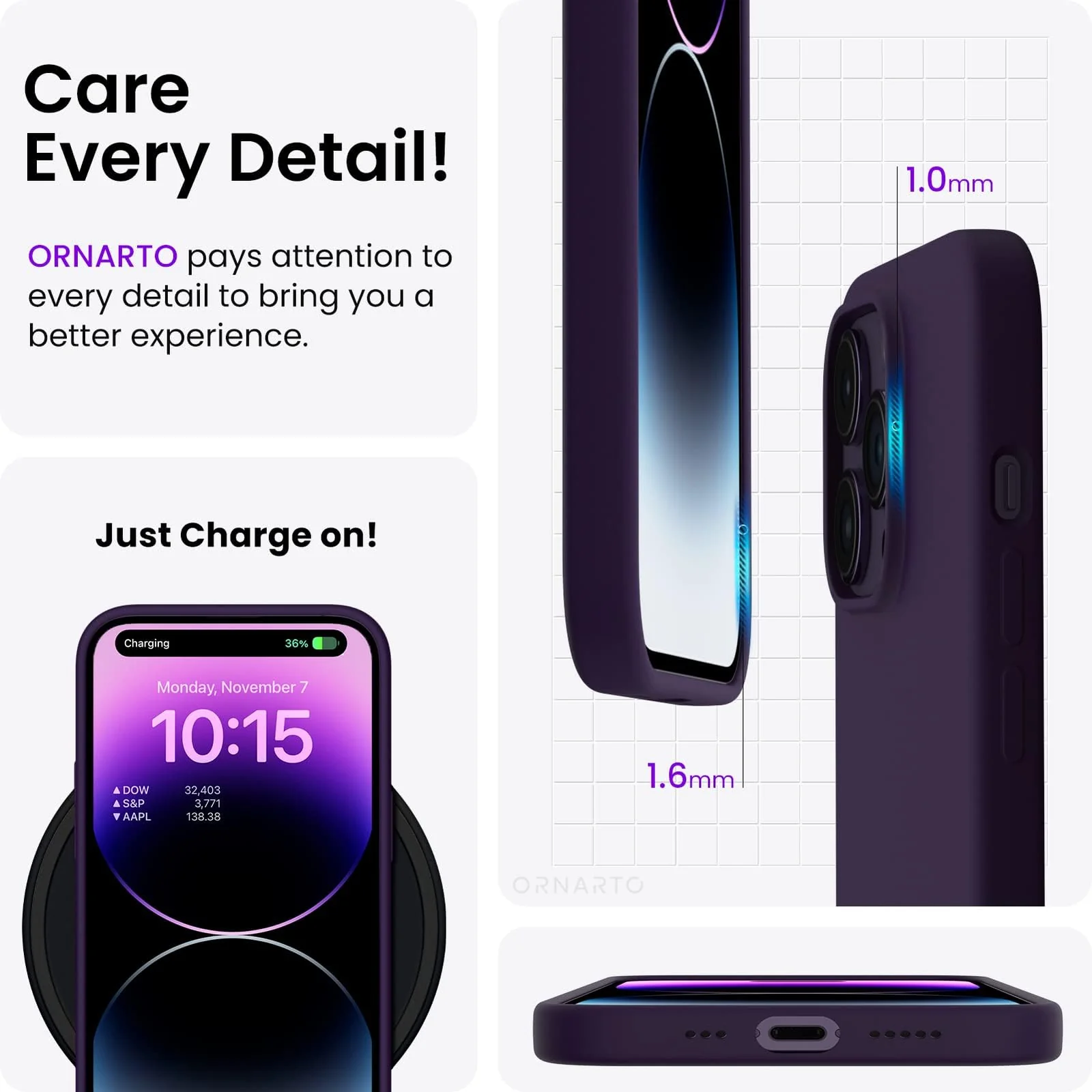 DL3 Mobilak Liquid Silicone Protective Case for iPhone 11 Pro (5.8 Inch) with Camera Protection and Microfiber Lining - Elderberry