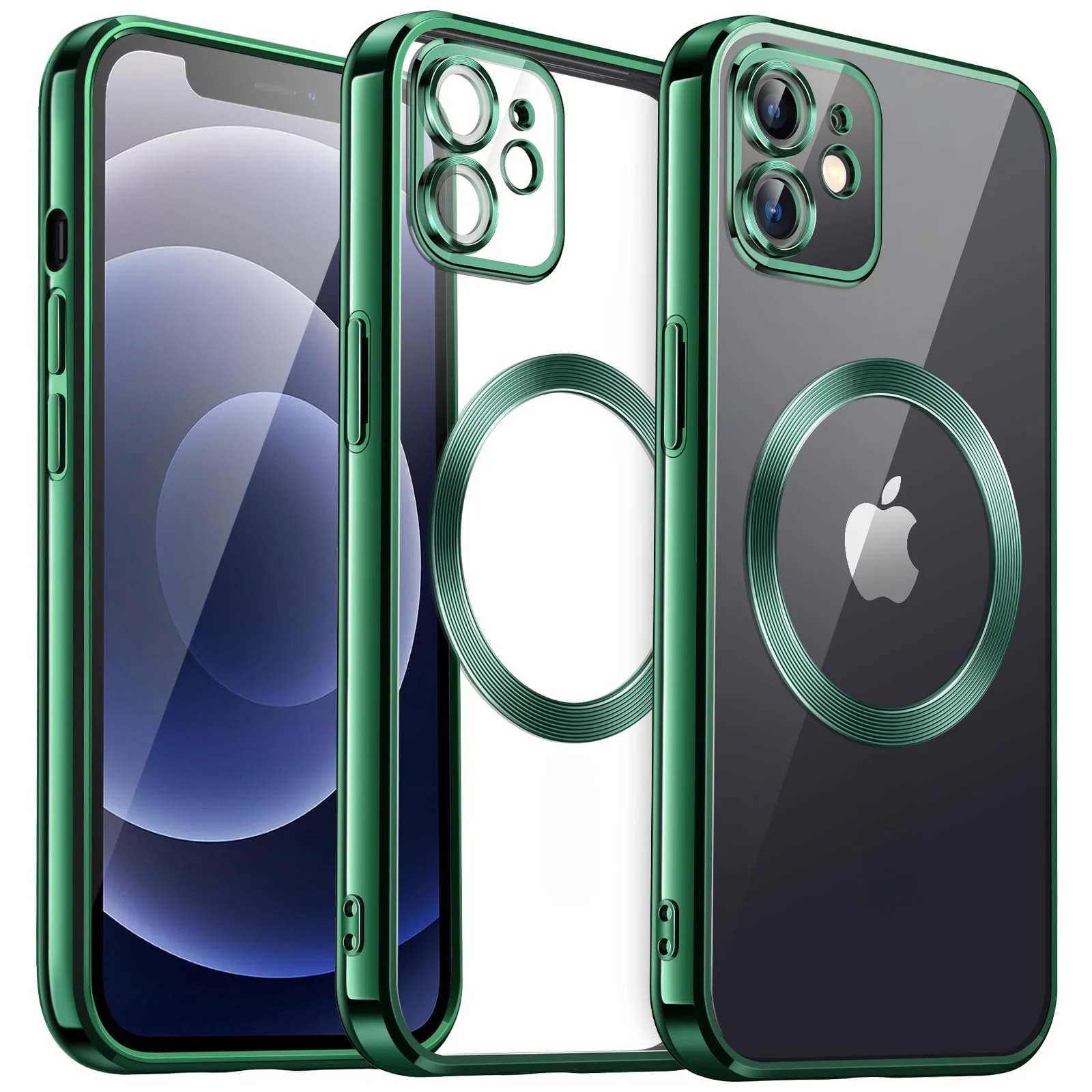 DL3 MOBILAK MagSafe Phone Case with Camera Lens Protector for Apple iPhone 12