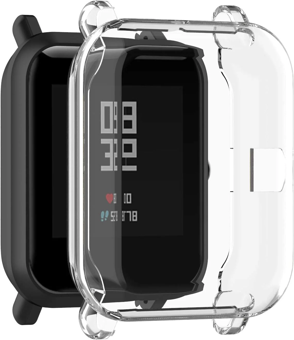DL3 Mobilak Case Compatible with Amazfit GTS 2 Mini/Bip U Pro/Bip S/Bip Lite Case All-Around Screen Protector Watch Soft TPU Shockproof Cover Slim Guard Thin Bumper Shell Protector