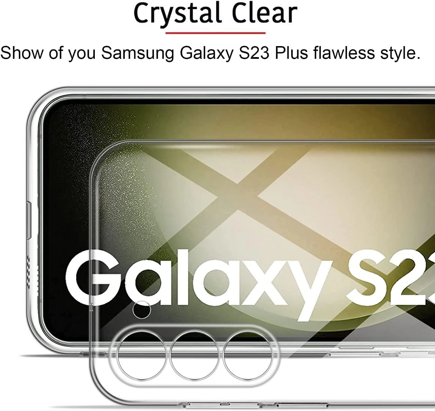 DL3 Mobilak Clear TPU Case for Samsung Galaxy S23 + Plus, Camera protection, Shock-absorbing protection, Scratch-resistant surface - Clear