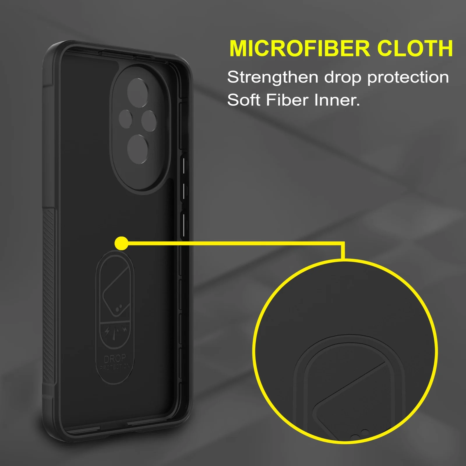 DL3 Mobilak Silicone Case for Honor 200 Pro 5G Heavy Duty Protective [Slim Fit] Shockproof Soft Flexible Protective Design Shock-Absorption TPU Cover With Camera Protection - Black