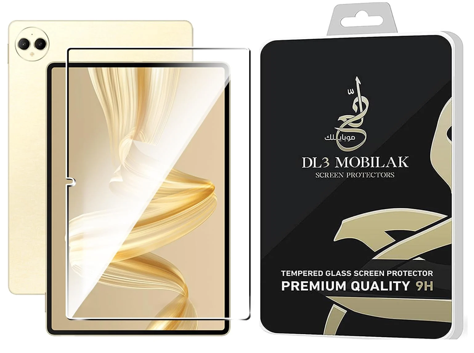 "DL3 Mobilak Screen Protector For Huawei MatePad Pro 12.2"" (2024) Tablet Tempered Glass Film [HD Crystal ] [Easy Installation] [Scratch Resistant] [9H Hardness] - Clear"
