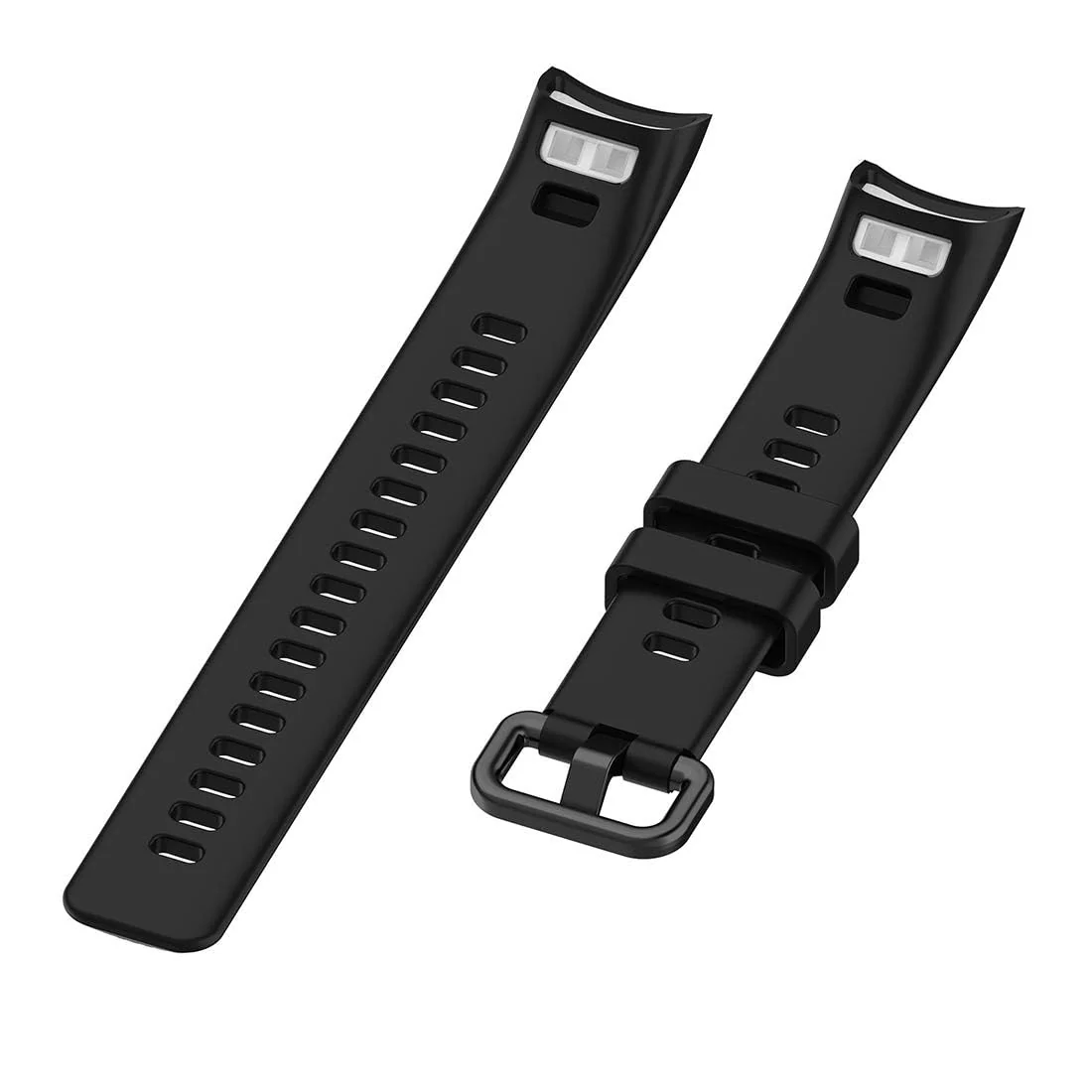 DL3 MOBILAK Compatible for Honor Band 5/Honor Band 4 Strap, Soft Silicone Sport Wristband Adjustable Accessory Bracelet Replacement Band for Honor Band 5/Band 4 - Black