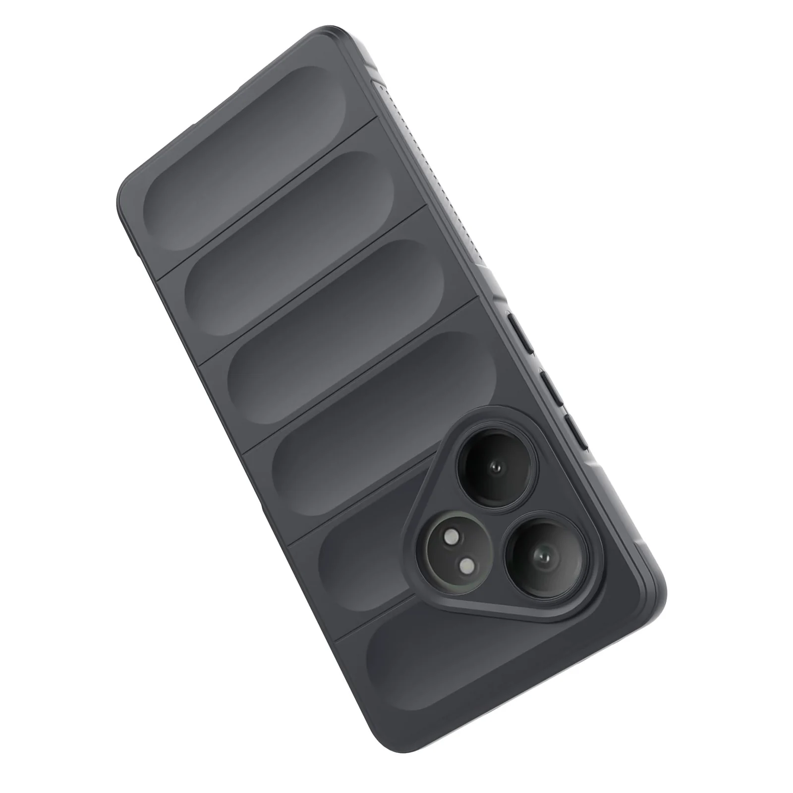 DL3 Mobilak Flexible Silicone and TPU Protective Case with Camera Protection for realme GT6 / GT Neo6 / GT Neo 6 SE / GT 6T - Dark Gray