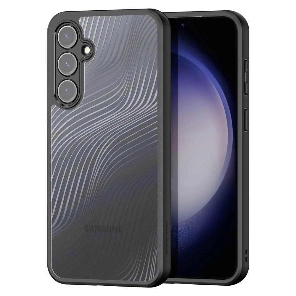 DL3 Mobilak Compatible with Samsung Galaxy S23 Fe Case Waterproof, Full-Body Heavy Duty Shockproof Phone Case, Translucent Matte Cover, Built-in Camera Lens Protective - Black