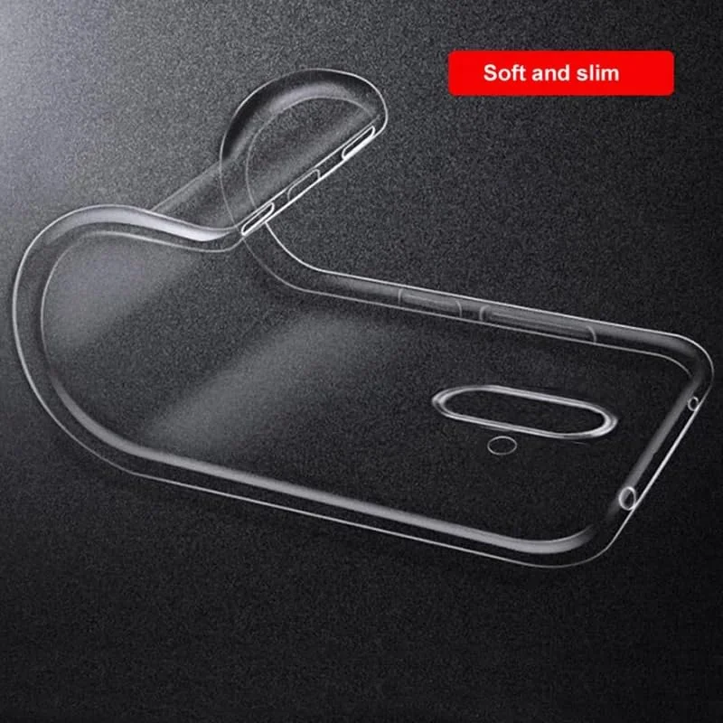 DL3 Mobilak Case Compatible with Xiaomi Poco F1 Case Crystal Soft TPU Gel Case Flexible Silicone Anti-Scratch Camera Protection TPU Cover - Clear