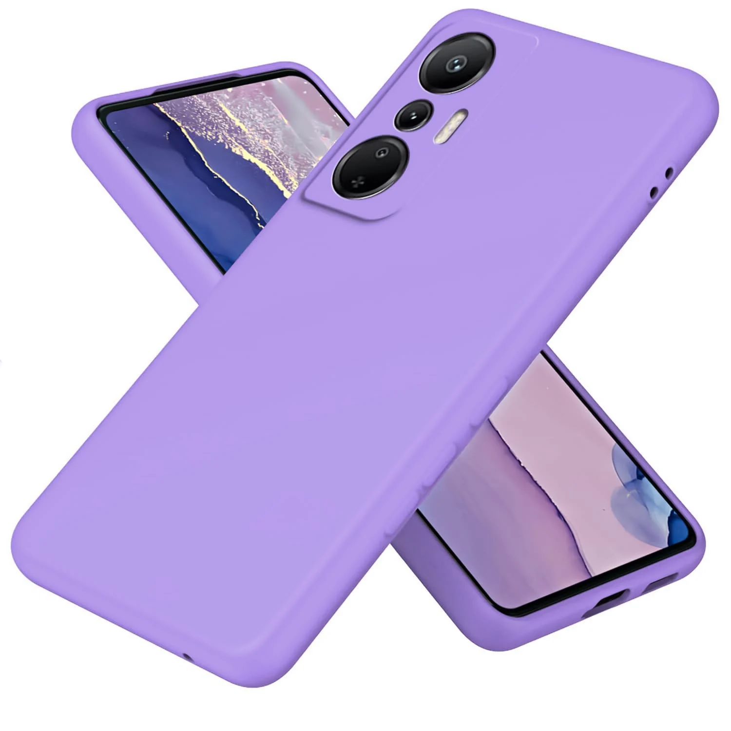 Infinix Hot 20 4G — DL3 Mobilak Liquid Silicone Protective Case with Soft Microfiber Lining with Full Camera Protection for Infinix Hot 20 4G