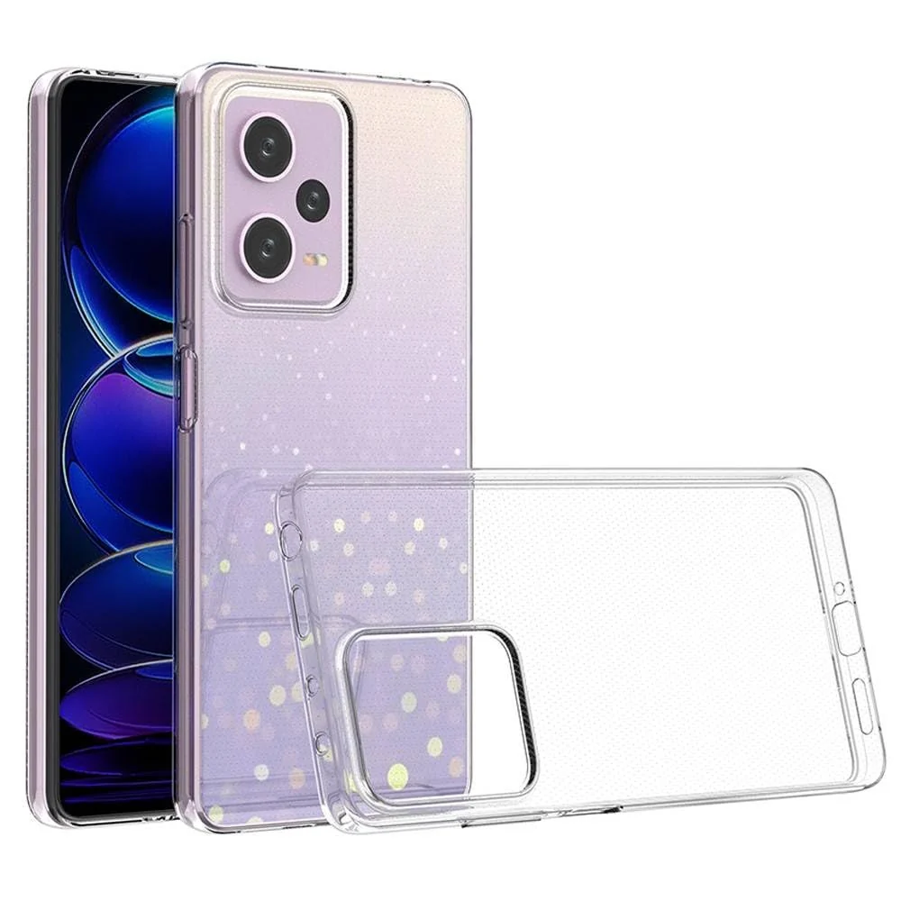 DL3 Mobilak Case Compatible with Xiaomi Redmi Note 12 Pro 5G/Poco X5 Pro 5G Case Crystal Soft TPU Gel Case Flexible Silicone Anti-Scratch Camera Protection TPU Cover - Clear