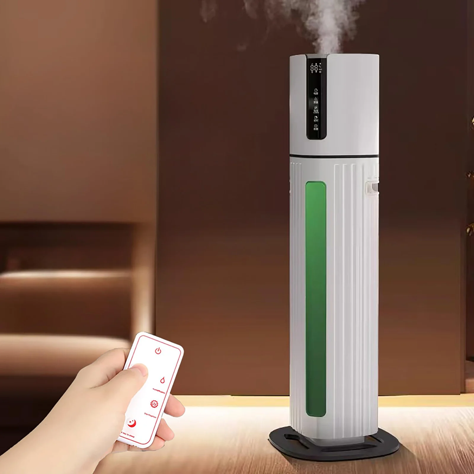Mobigon Humidifiers for Bedroom Large Room - 8L Air Humidifier Large Room with Essential Oil Diffuser, Top Fill Cool Mist Humidifier for Home Bedroom Baby Nursery Whole House Office Plant - White Black