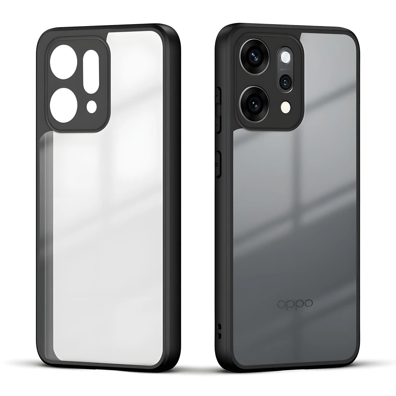 DL3 Mobilak Clear TPU Case for OPPO Reno 14 Pro (Reno14 Pro 5G), Camera protection, Shock-absorbing protection, Scratch-resistant surface - Black