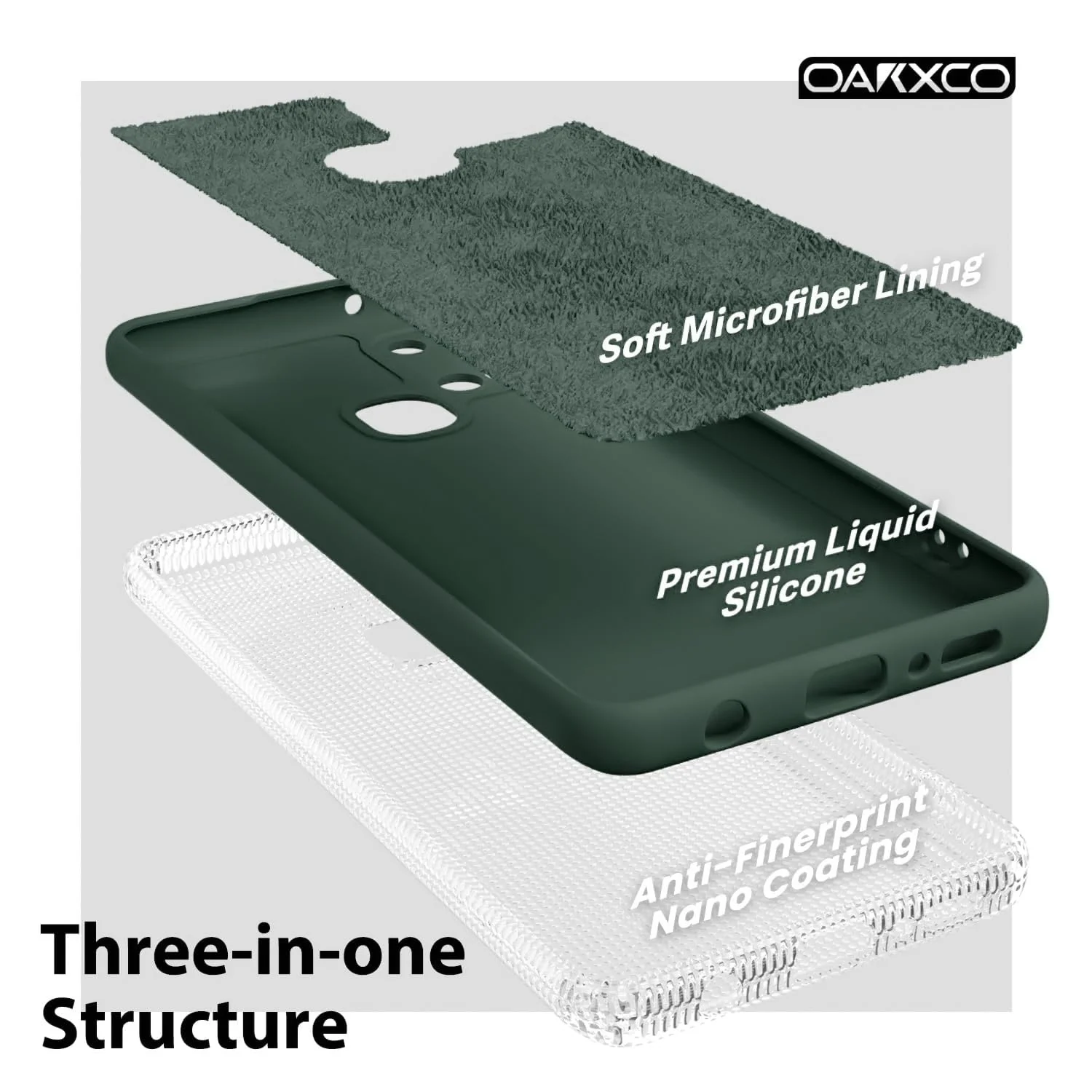 DL3 Mobilak Samsung Galaxy A21s Case, Soft Flexible Silicone Gel Rubber Bumper Cover, Full Body Shockproof Protective Phone Case - Green