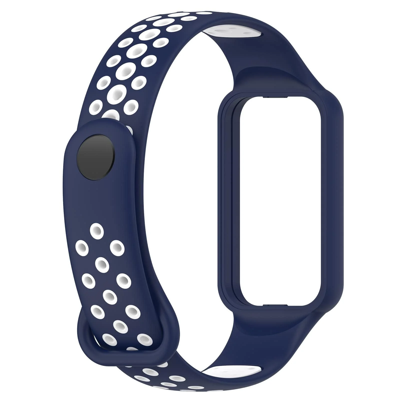 DL3 Mobilak Smart Watch Strap for Xiaomi Redmi Band 2, Sport Silicone Watch Band Wrist Strap, Replacement Bracelet Wristband Wrist Strap for Xiaomi Redmi Smart Band2 Accessories - Blue White
