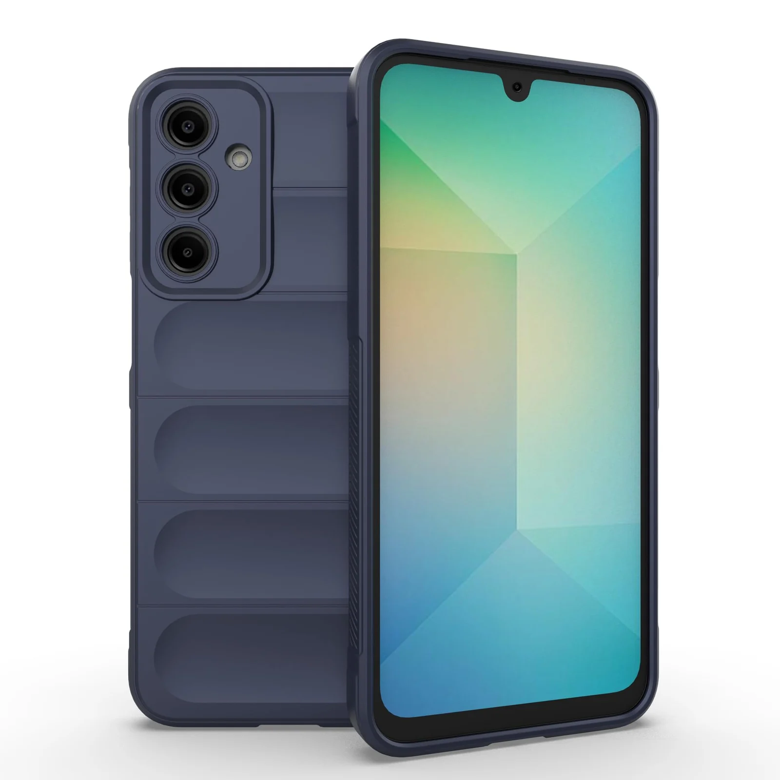 DL3 Mobilak Silicone Case for Samsung Galaxy A16 5G/4G Heavy Duty Protective [Slim Fit] Shockproof Soft Flexible Protective Design Shock-Absorption TPU Cover With Camera Protection - Blue