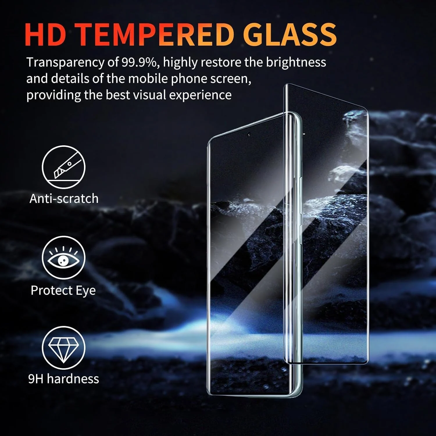 DL3 Mobilak Screen Protector Xiaomi poco M8 [Liquid UV Tempered Glass] Full Screen adhesive [Sensitive Touch][Fingerprint Sensor Compatible] HD - Clear