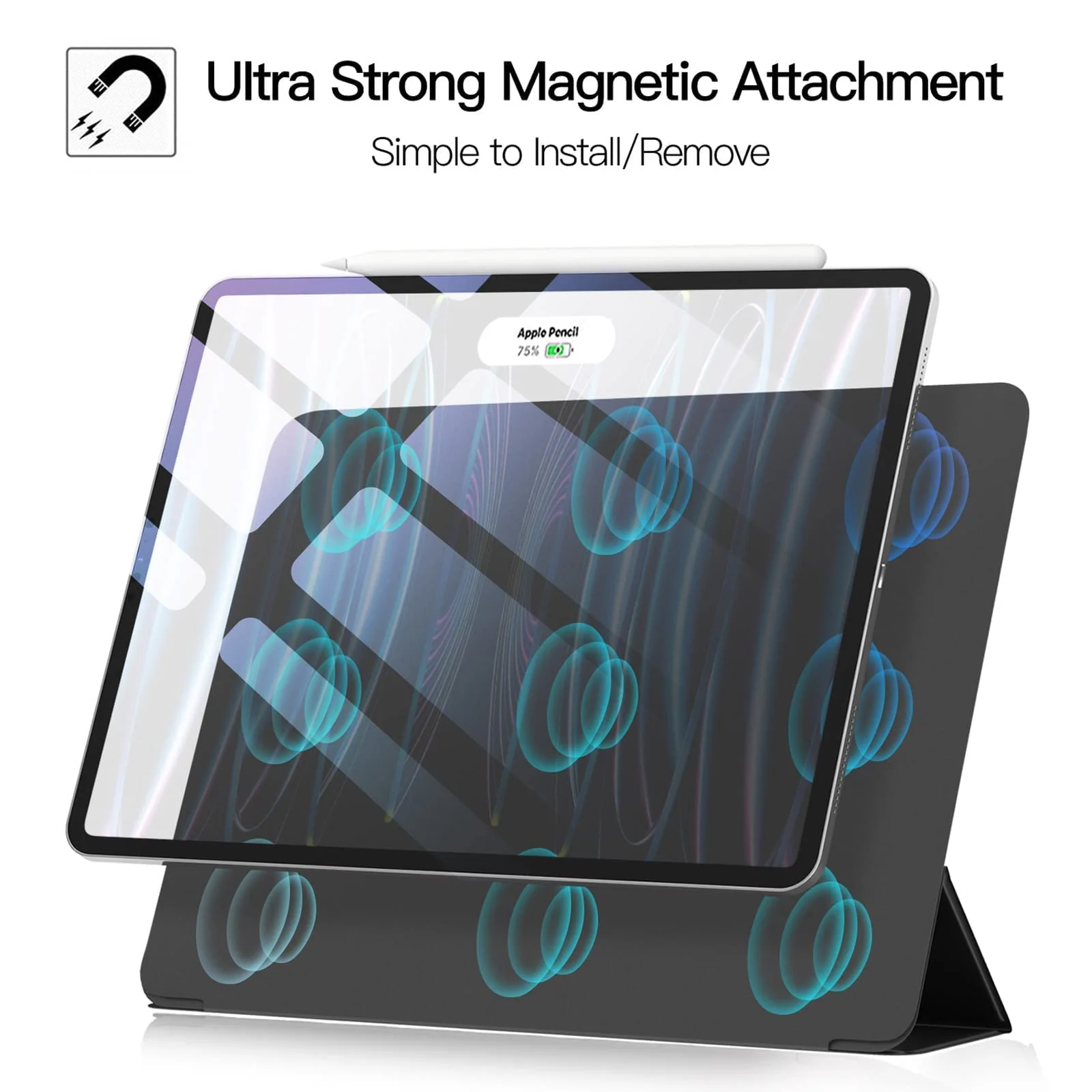 DL3 Mobilak Case Magnetic Case for iPad Pro 11 Inch case (2022/2021/2020 Model, 4th/3rd/2nd Generation), Slim Smart Magnetic Back, Auto Wake/Sleep for iPad Air 2022/2020 Case (iPad Air 5/4) - Black