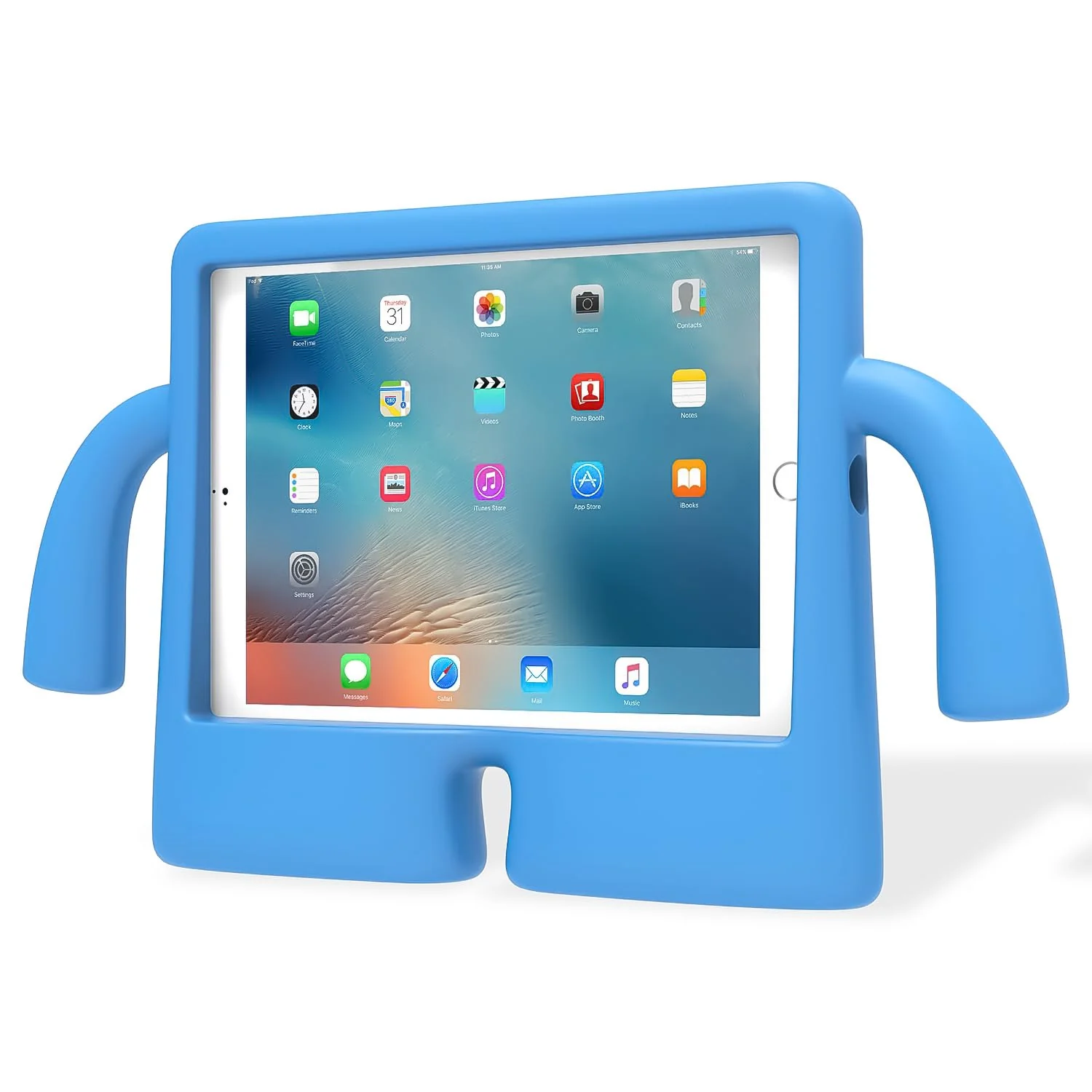 DL3 Mobilak Kids Case For iPad 6th/5th Generation (9.7 Inch, 2018/2017 Model), iPad Air 2 & 1st Case, iPad Pro 9.7 Case 2016 Case Shockproof Heavy Duty Cute Cover for Boys Girls - Sky Blue