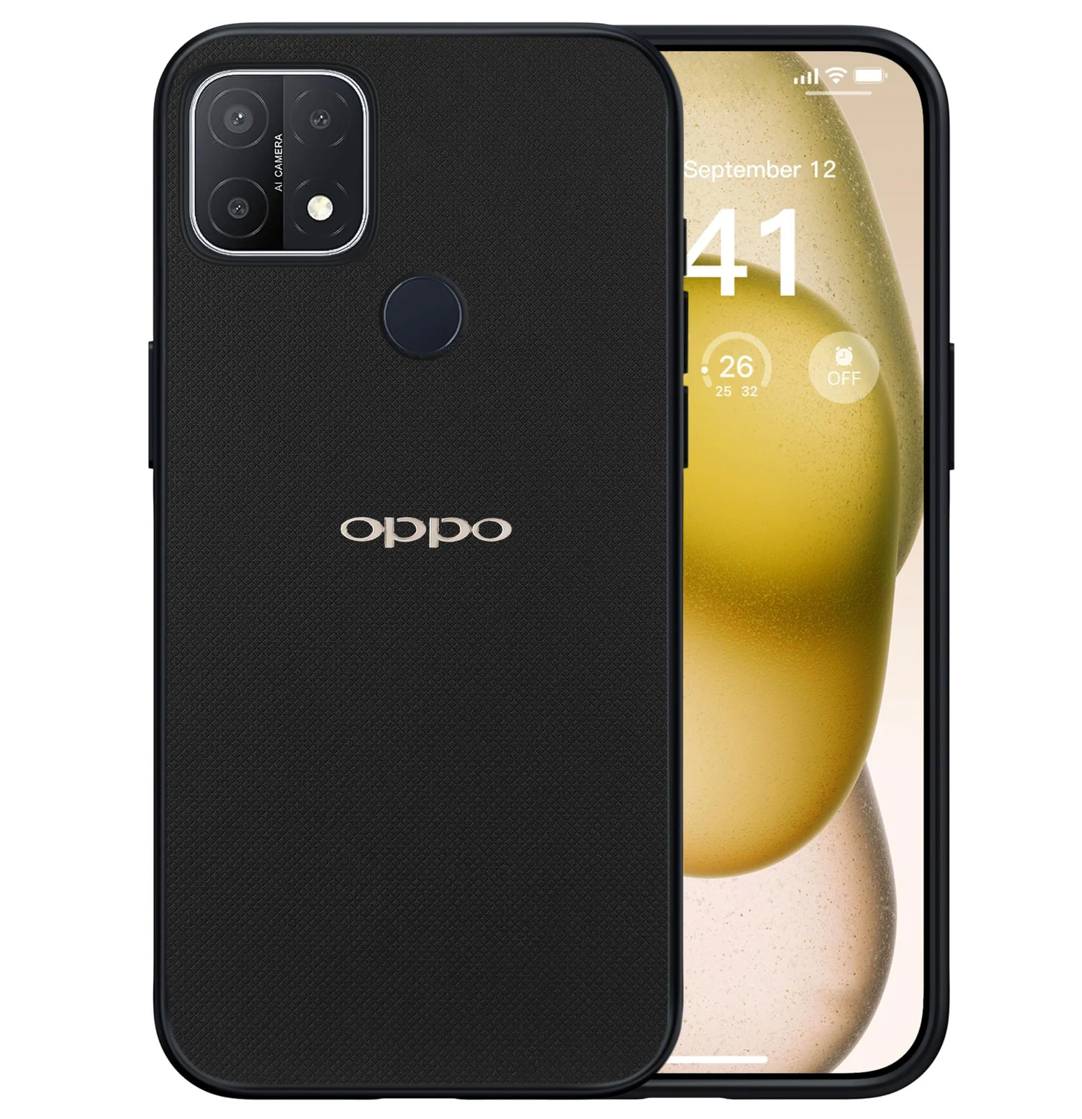 DL3 Mobilak PC and TPU Protective Case for OPPO A15 / OPPO A15S with Camera Protection and Shockproof Design
